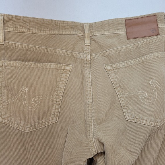 AG Adriano Goldschmied Corduroy Pants Mens 33x27 Brown Graduate Tailored Preppy - Picture 4 of 12